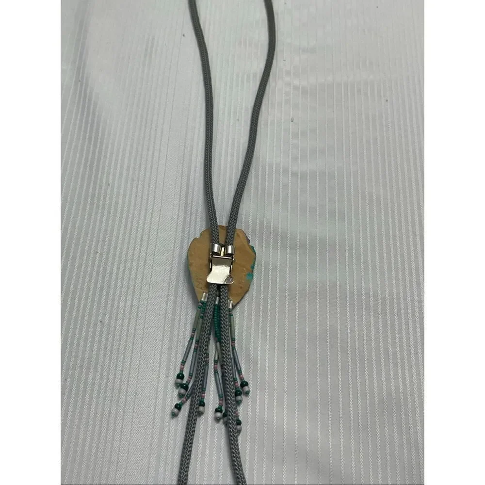 Vintage Desert Mountain Scene Southwestern Bolo Tie Rare